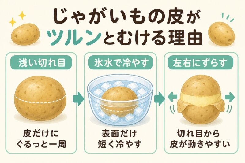 じゃがいもの皮のむき方