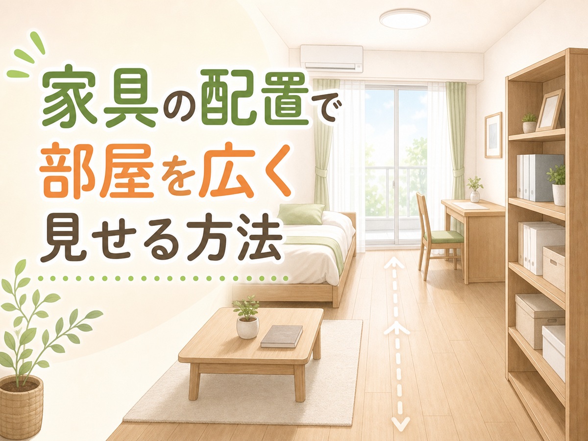 家具の配置で部屋を広く見せる方法