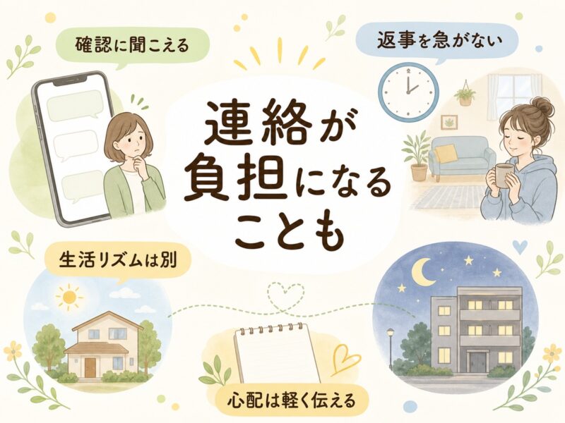 子どもが頻繁な連絡を負担に感じることもある