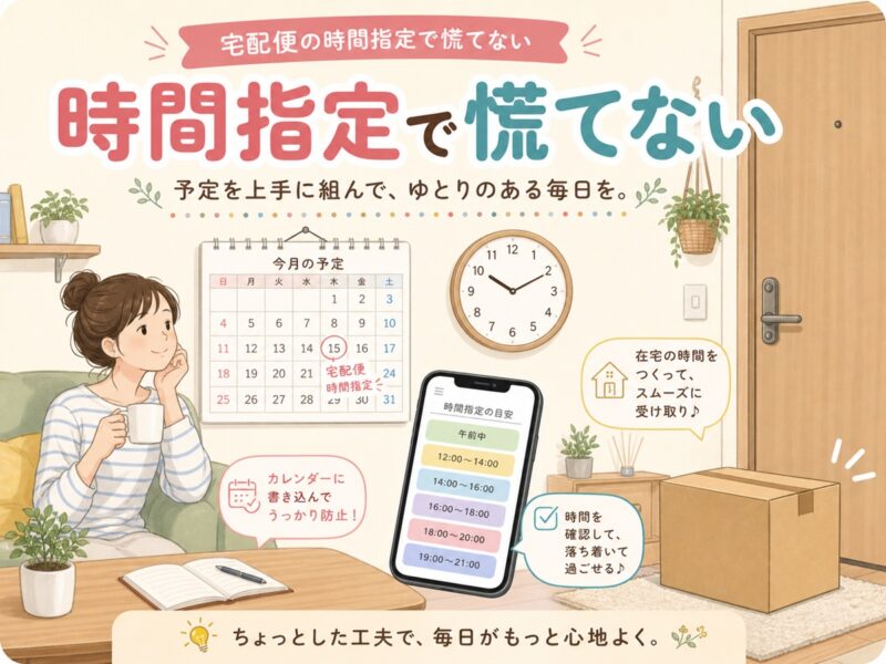 時間指定で宅配便を受け取るコツ