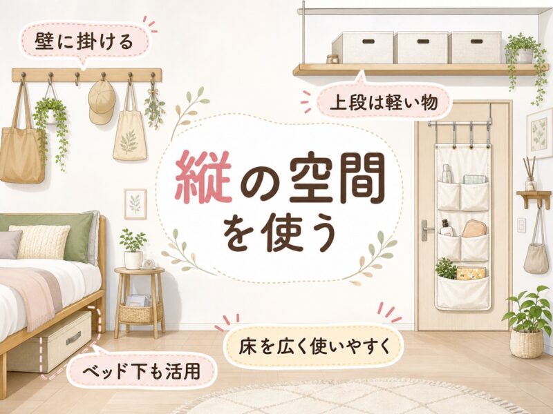 一人暮らしの収納は縦の空間を使うと続けやすい