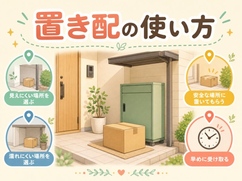 置き配を使うときに気をつけたいこと