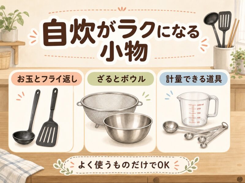 あると自炊がラクになるキッチン小物