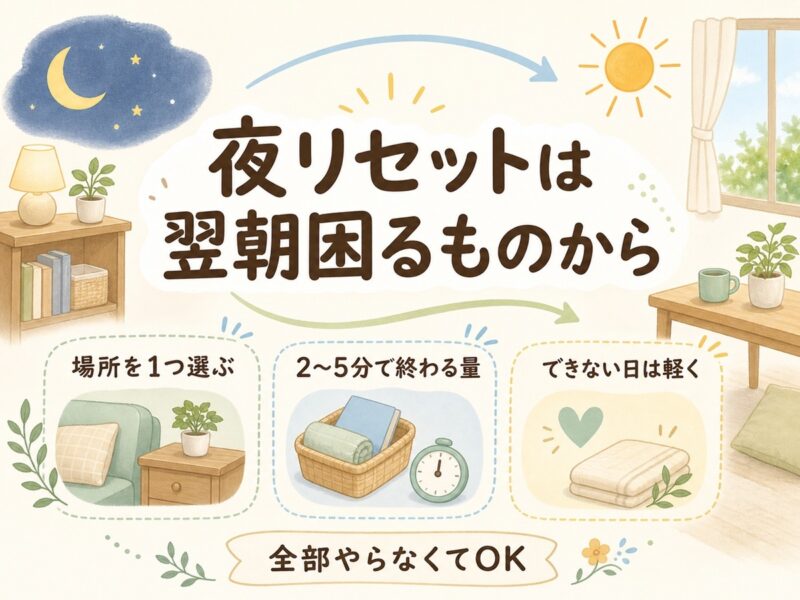 夜の部屋リセット