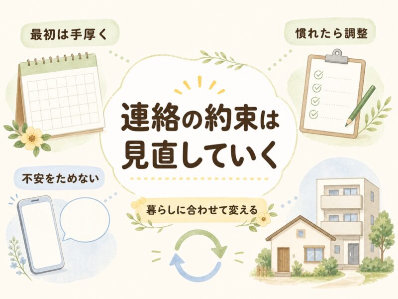 連絡の約束は親子で見直していく