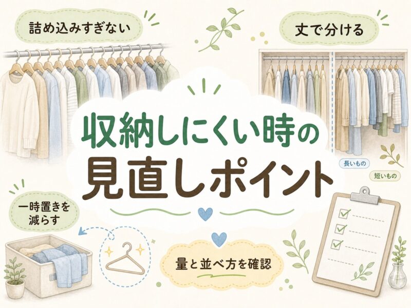 ハンガー収納見直しポイント