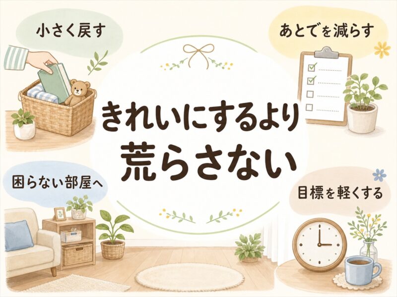 「きれいにする」より「荒らさない」