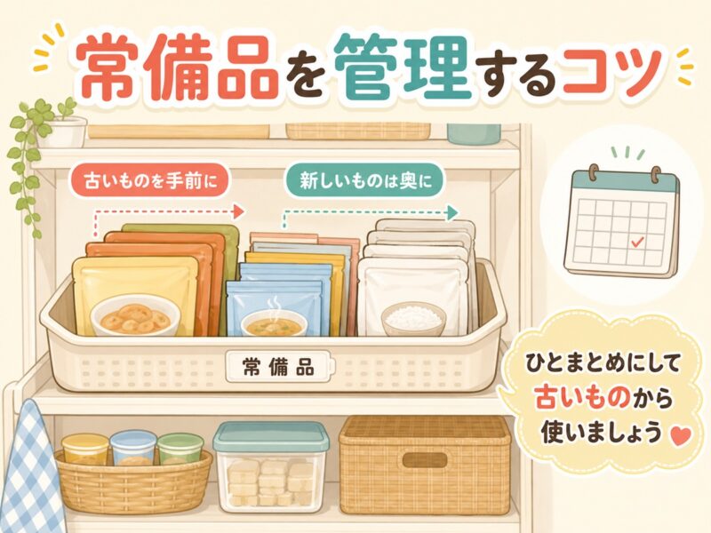 一人暮らしで常備品を無理なく管理するコツ