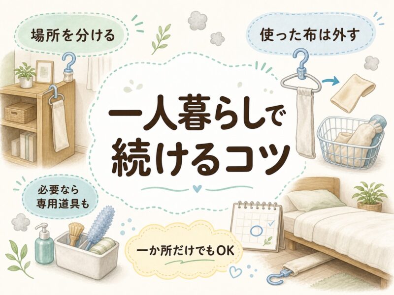 一人暮らしで使いやすくするコツ
