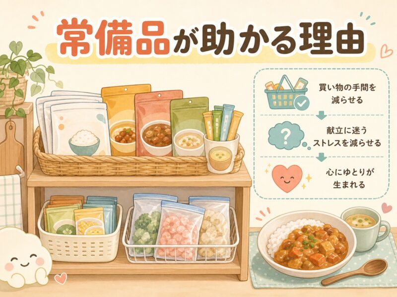 ごはん作りがしんどい日に常備品があると助かる理由