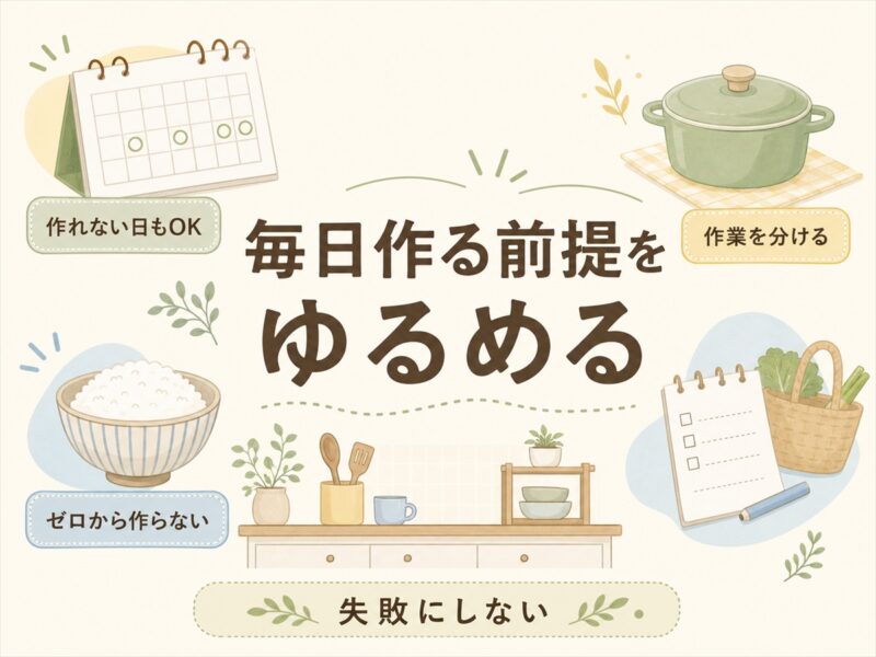 自炊が続かない理由は「毎日作る前提」かもしれない