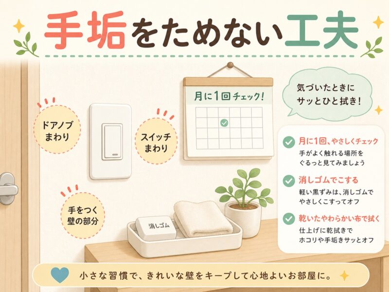 一人暮らしで手垢や黒ずみをためない工夫