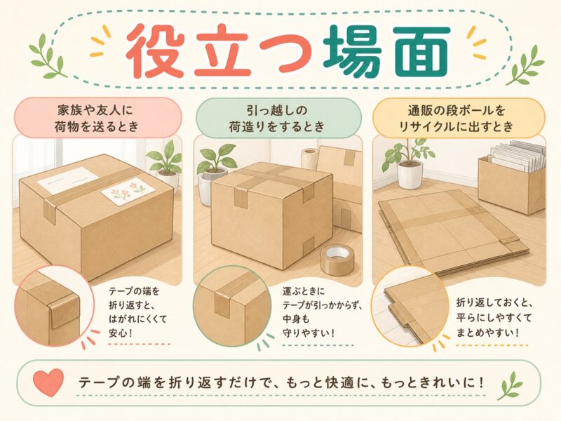端っこ折り曲げが役立つ場面