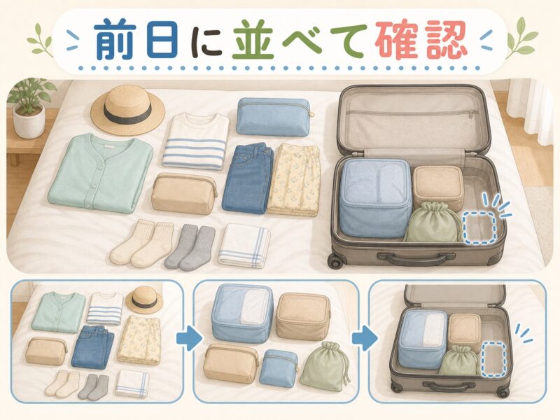 一人暮らしの旅行準備でミリタリーロールを使うコツ