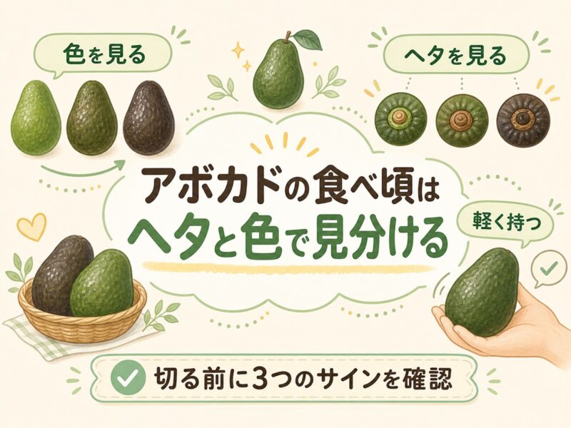 アボカドの食べ頃見分け方