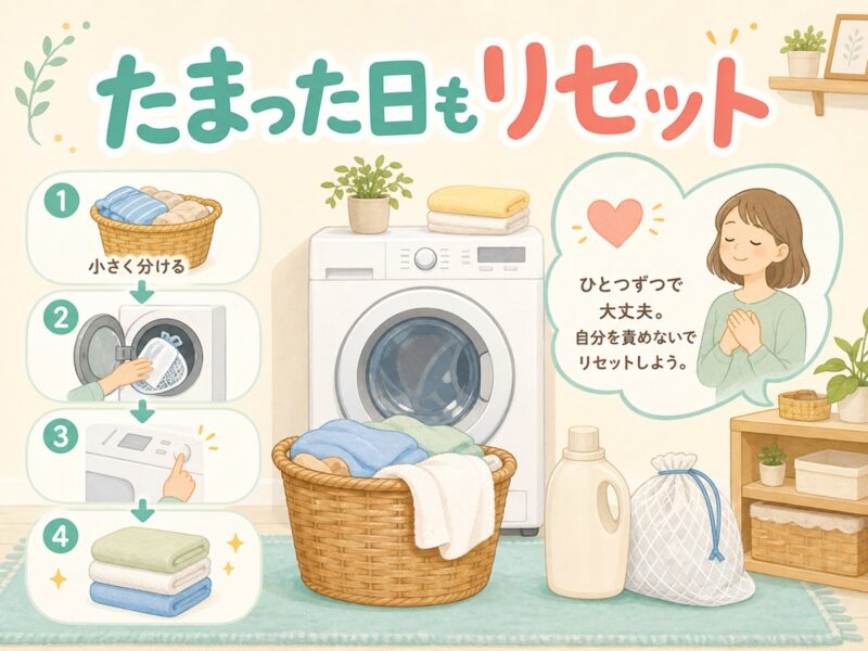洗濯習慣を一人暮らしで続けやすくするコツ