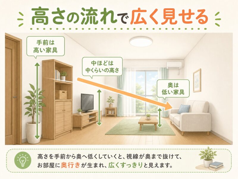 家具の配置で部屋を広く見せる基本
