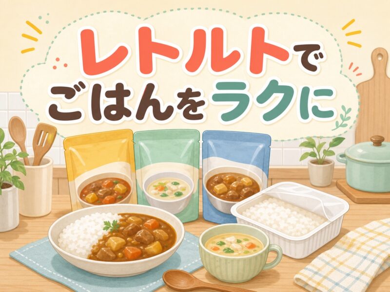 レトルト食品は疲れた日のごはん作りをラクにする
