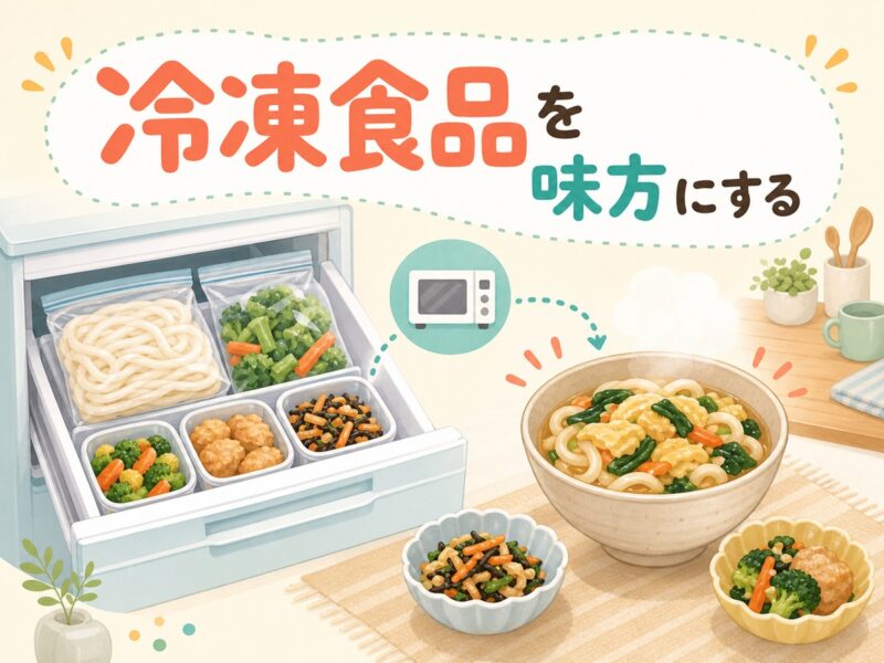 冷凍食品は一人暮らしのしんどい日ごはんに使いやすい
