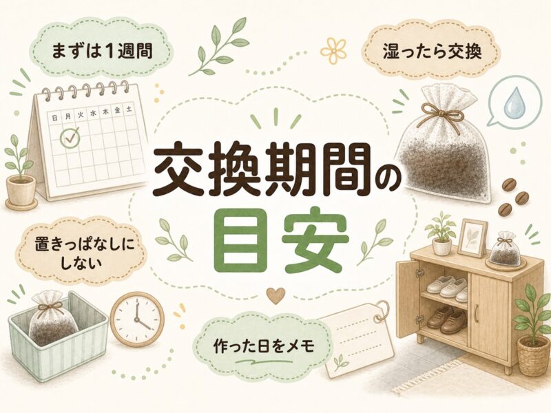コーヒーかす消臭の期間はどれくらい?