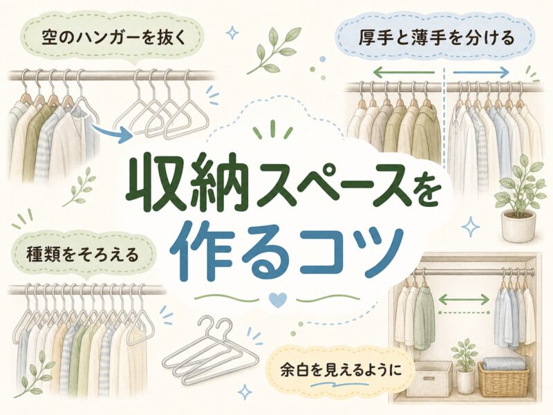 ハンガー整理のコツ