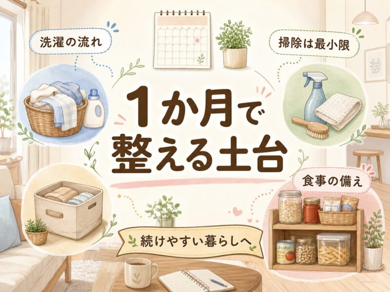１カ月で整える土台
