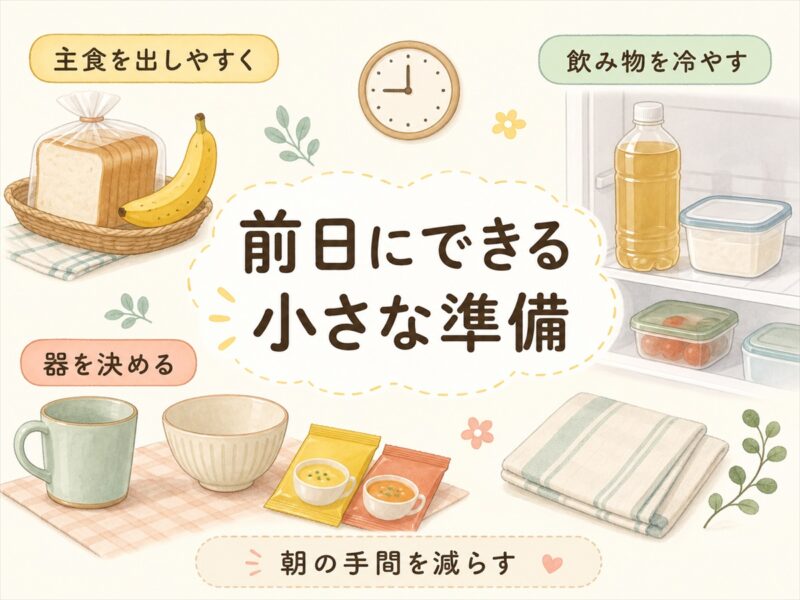 前日にできる小さな準備を決めておく